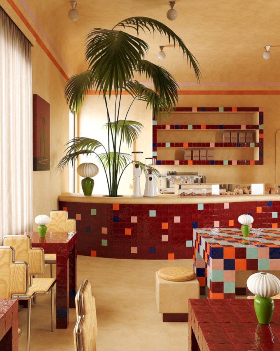 endetail_llc's tweet image. This new cafe in Puerto Cancún feels closer to an art gallery than your average coffee shop.

Cafe Roja makes a bold, stunning first impression when you walk through their doors.

Learn about Cafe Roja’s design at thespaces.com/as-cancun-rein….

#puertocancun #cafedesign