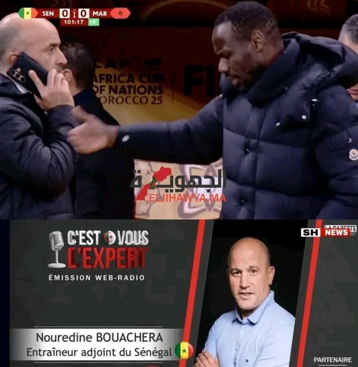 Rbati_Amazighi's tweet image. 🛑🛑🛑 BREAKING NEWS🛑🛑🛑

Tous le monde sait maintenant que l’entraîneur adjoint du Sénégal 🇸🇳 est algérien 🇩🇿. D’ailleurs, il parlait à qui au téléphone au moment où l’entraîneur sénégalais a décidé de quitter le terrain ?  Curieux que c’est soit lui et pas un sénégalais du…
