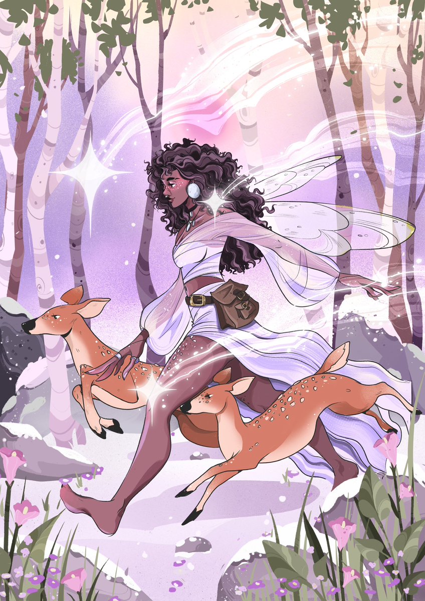 winteralar's tweet image. Quiero quedarme a vivir en mi última ilustración para siempre ⭐️