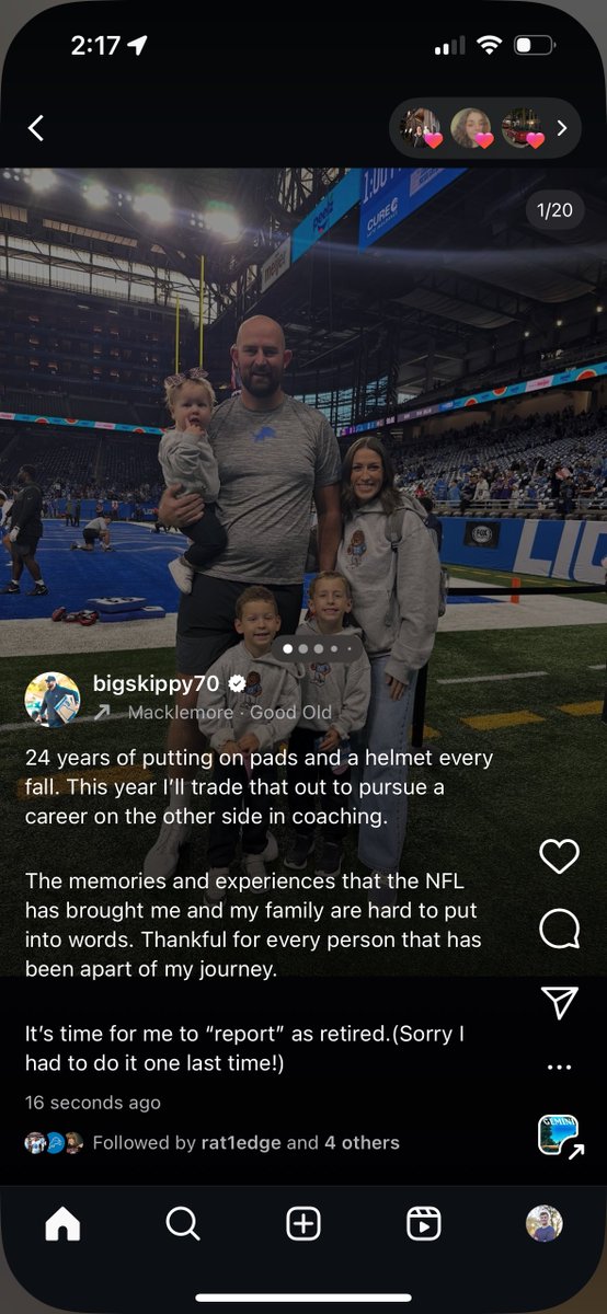 rich_silva18's tweet photo. Lions OT Dan Skipper is retiring, he just announced on Instagram. https://t.co/aS1KunzBwX