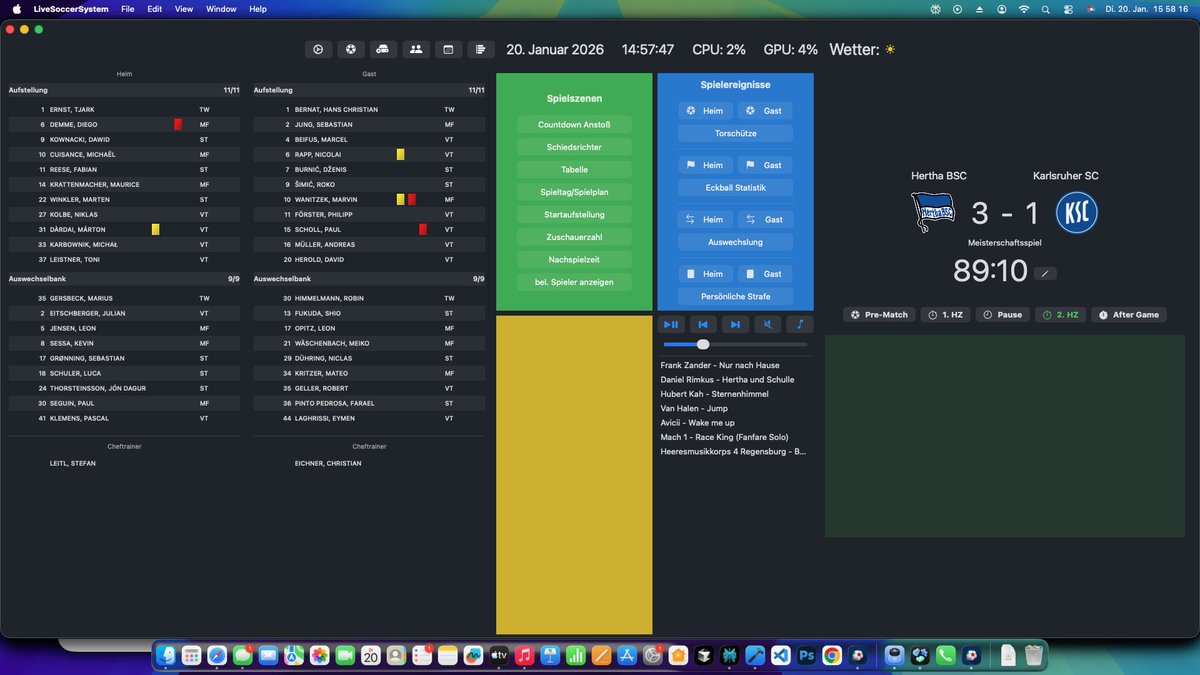 fanolparadise's tweet photo. Mein Programm, LiveSoccerSystem, ist langsam fertig programmiert.

Schritt für Schritt habe ich mal den optischen Werdegang abgezeichnet. 

Was das Programm kann? Es ist eine Software für die Videowand im Stadion, um Daten anzuzeigen https://t.co/zVP7Bn9LX5