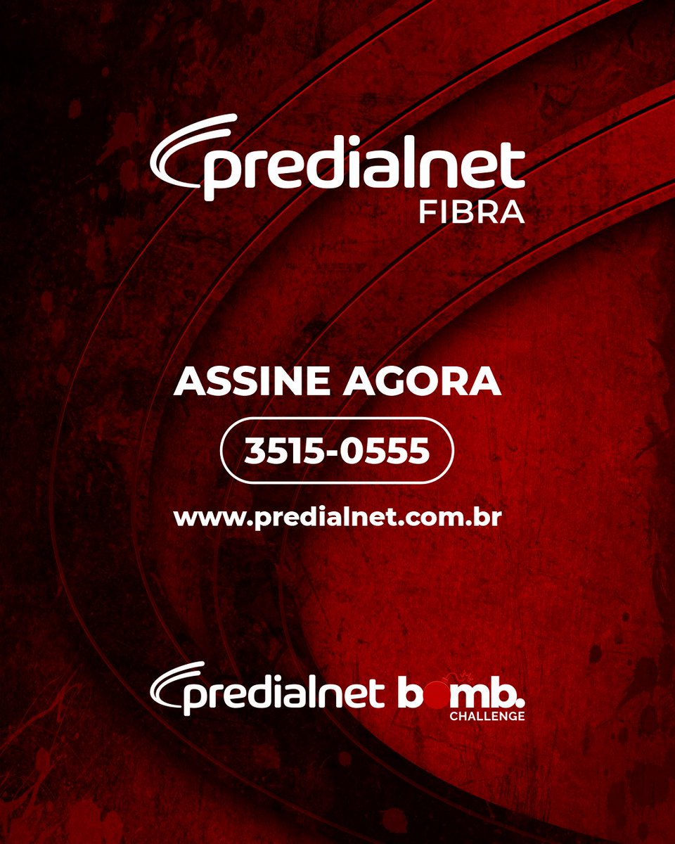 🔥O Predialnet Bomb Challenge tá chegando!  Já assinou a <a href="/Predialnet/">PREDIALNET</a> pra não ficar "lagado" no camp?  

Há 26 anos a #Predialnet entrega #internet de qualidade, com foco em velocidade, estabilidade e conexão real.

É hoje a maior internet regional do RJ!
👉predialnet.com.br