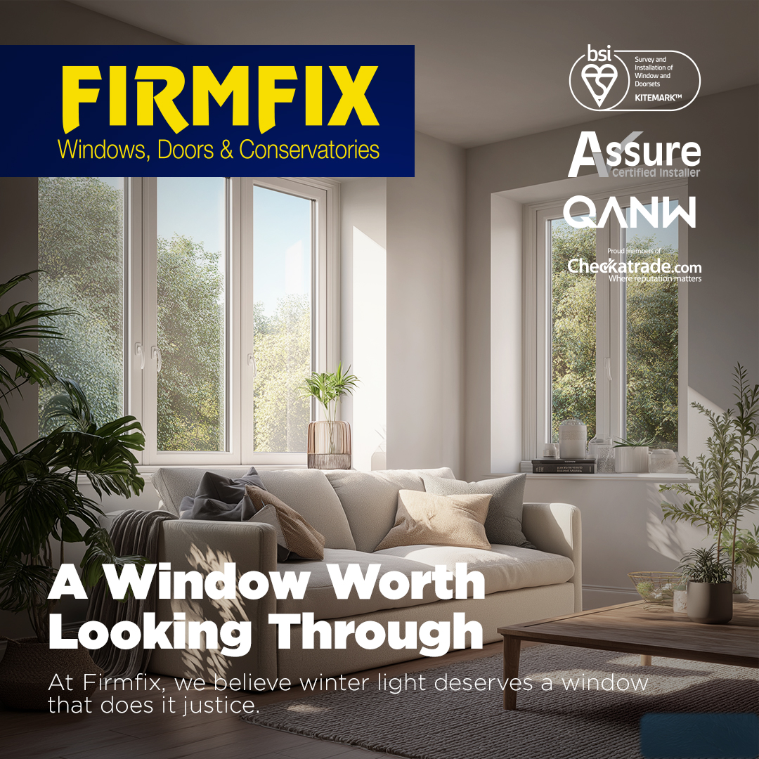 🪟 Cloudy windows?
January light deserves better. Firmfix glazing stays clear &amp; efficient.
📞 01684 296603 | 🌐 firmfix.co.uk