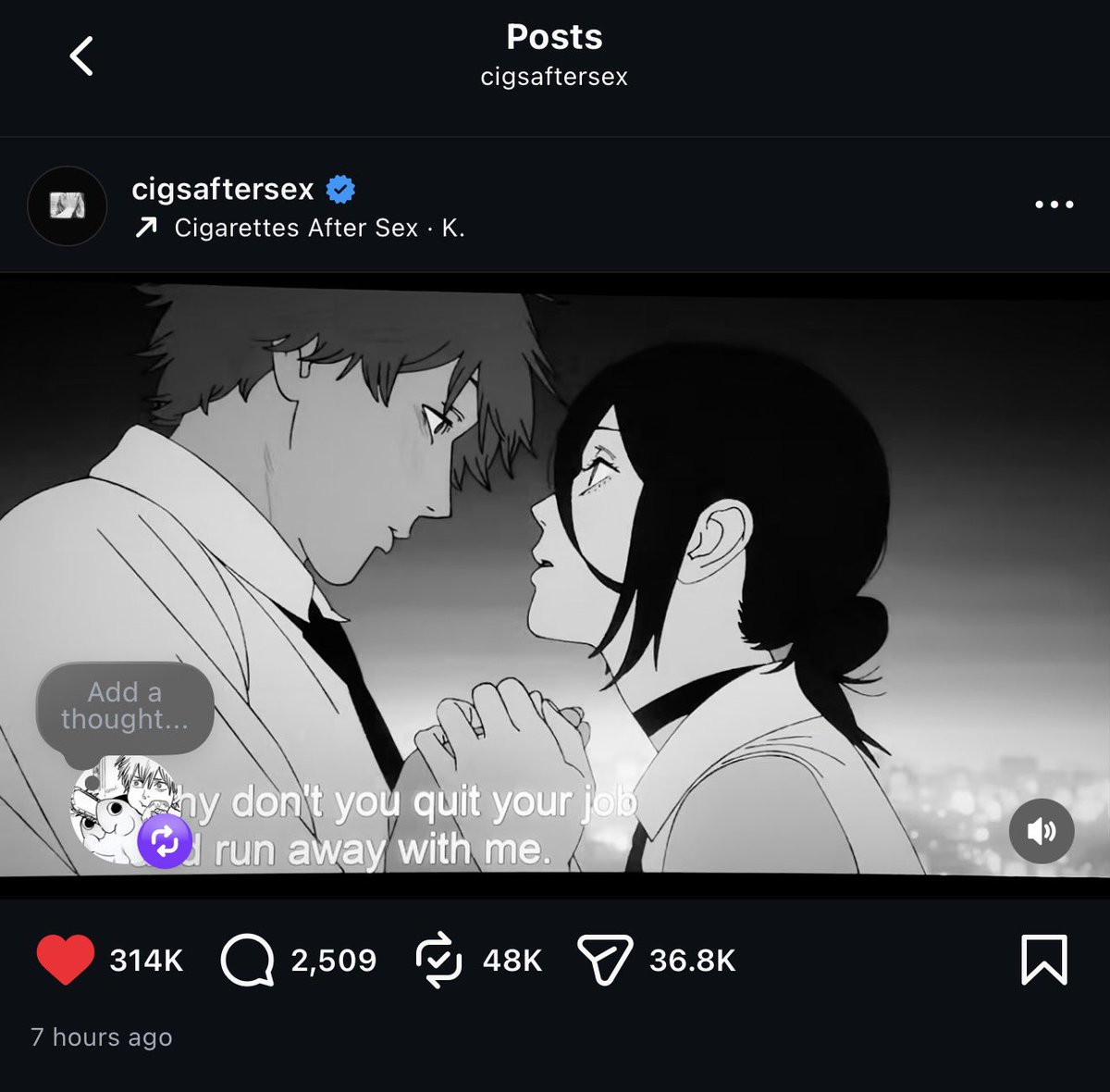 my favorite band posted my favorite couple. i think im gonna die today.