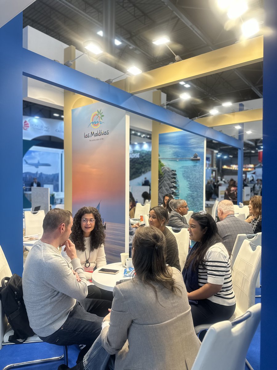 visitmaldivesco's tweet photo. Good morning from Madrid! ✨
Another day to connect, inspire, and bring the magic of the Maldives to life for travel professionals and enthusiasts alike. Visit our stand and be part of the journey!

#VisitMaldives #FITUR2026 #Sunnysideoflife #madrid https://t.co/e6HmFJs7NP