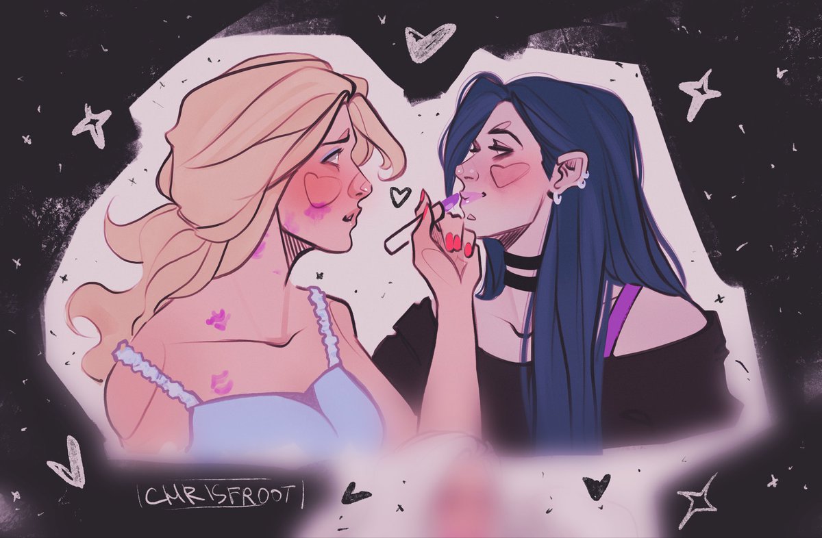 chrisfrootart's tweet image. jinx &amp;amp; lux au // a piece of art from patre0n 

#lightcannon #jinx #lux #LeagueOfLegends #fanart #arcane