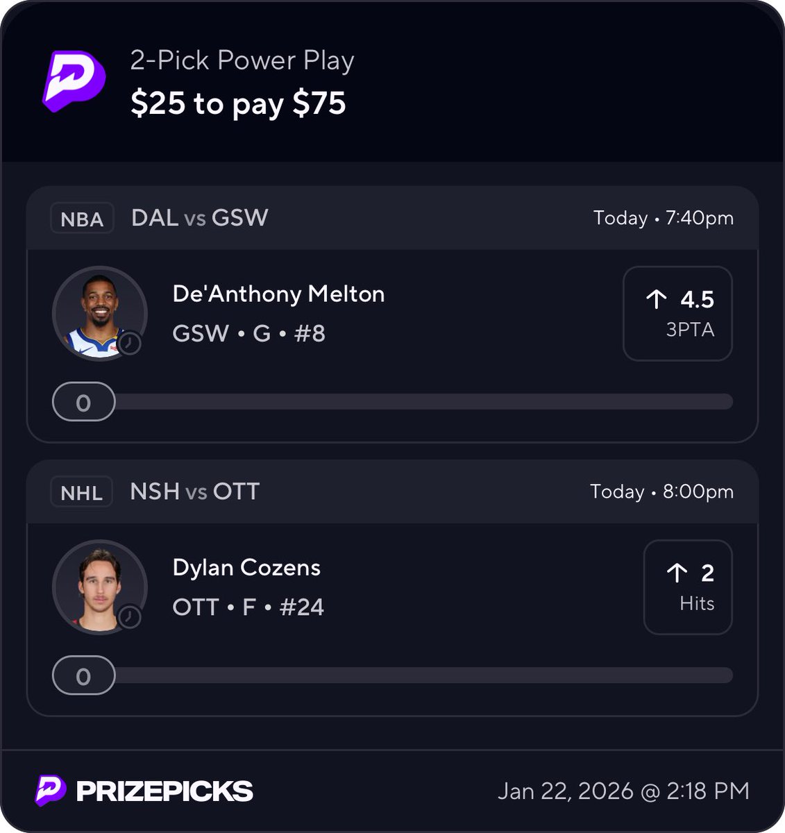 PicksWitLeek0's tweet photo. Ladder Day 1 🪜 “POTD🆓♻️” #PrizePicks #NBA #NHL https://t.co/KYfZGgrFaq