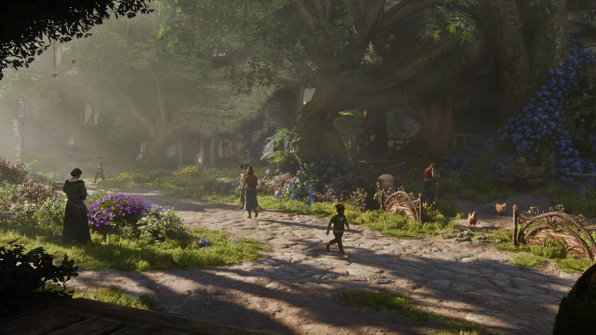 You'll be able to buy houses, make money, romance, have kids, and get divorced in Fable.

You'll be able to talk to almost every villager.