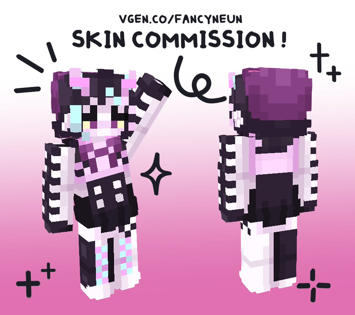fancyneun's tweet photo. [✦ CUSTOM MINECRAFT SKINS ✦]
─ commission done for @chizoneeesu !

「ʀᴛs ᴀɴᴅ ʟɪᴋᴇs ᴀʀᴇ ᴀᴘᴘʀᴇᴄɪᴀᴛᴇᴅ」
┗ 🔗 https://t.co/PU4Qvc0iz4

#VGen #VGenComm https://t.co/c9shD6P7rk