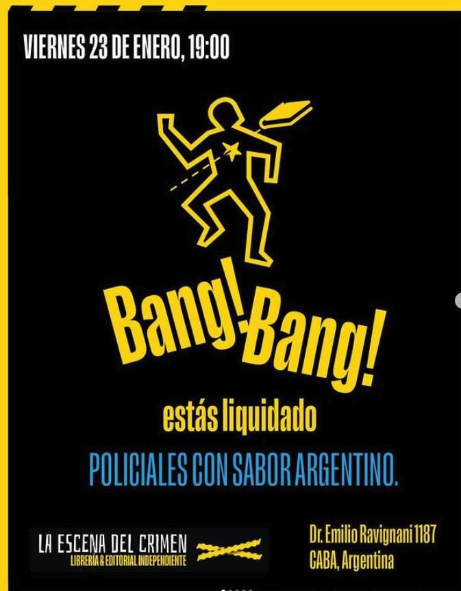 marinacondo's tweet image. ¿Qué tiene que ver Borges, Piglia, Piñeiro y un rosé?

Que son la excusa para juntarnos a hablar de policiales argentinos junto a @Wait_Man en La Escena del Crimen Dr. Emilio Ravignani 1187
Viernes 23  19 hs
La entrada es gratis e incluye vinito, eso sí, hay poquitas sillas