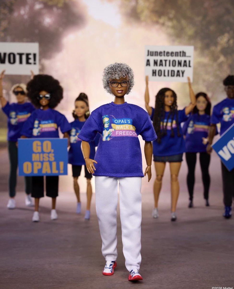 StevenDialFox4's tweet image. Grandmother of Juneteenth Opal Lee gets her own @Barbie @FOX4