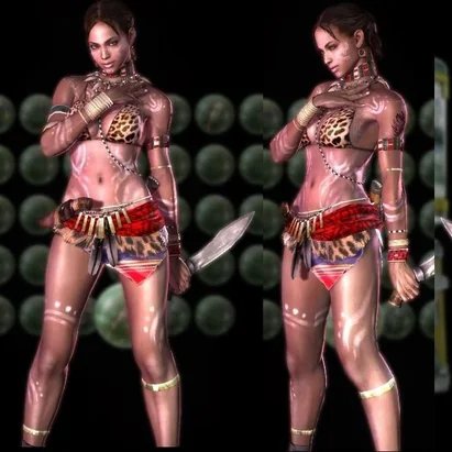 AerithsSeat's tweet image. Absolute insanity that in 2009 you could put your only African main character in this costume in a game set in Africa and everyone on that dev team nodded their head and said "this will age great"