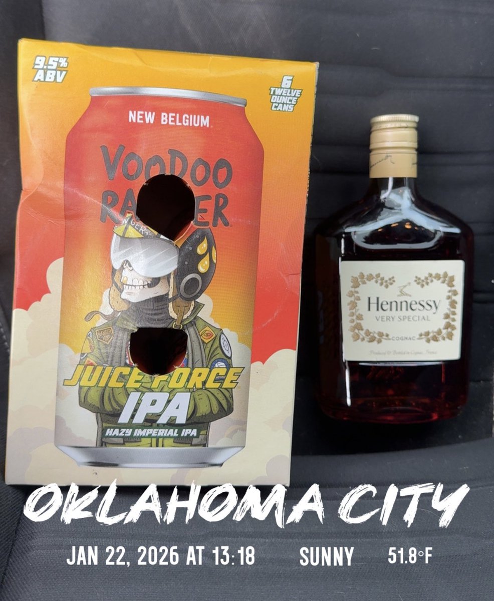 noahblum261's tweet photo. @theburntpeanut I’m finally trying @voodooranger and if it’s not good I’ll fall back on my Hennessy https://t.co/Qc0khxwyTQ