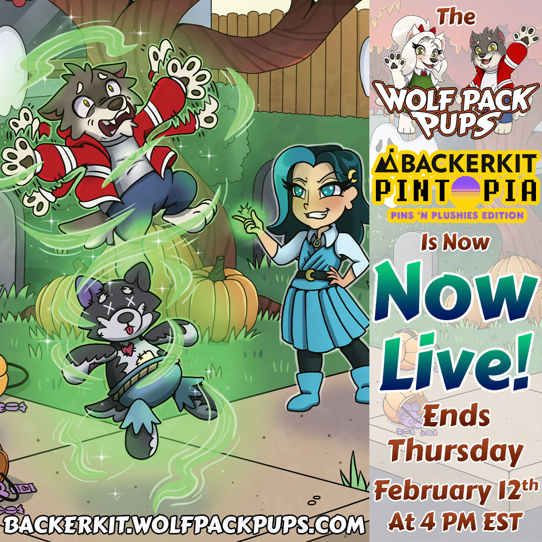 thewolfpackpups's tweet photo. The NEW #WolfPackPups Inspired #Werewolf &amp; #Witch #EnamelPins @BackerKit is now live! Join the #WolfPack at https://t.co/aXVpWy9EUZ today!

Written By: @robmultari
Illustrated By: @MEA_Illustrates
Plushies Produced By: @SkeltonCrew 

#Pintopia #EnamelPins #PlushToys #kidsbook https://t.co/x9VCoFFDWc