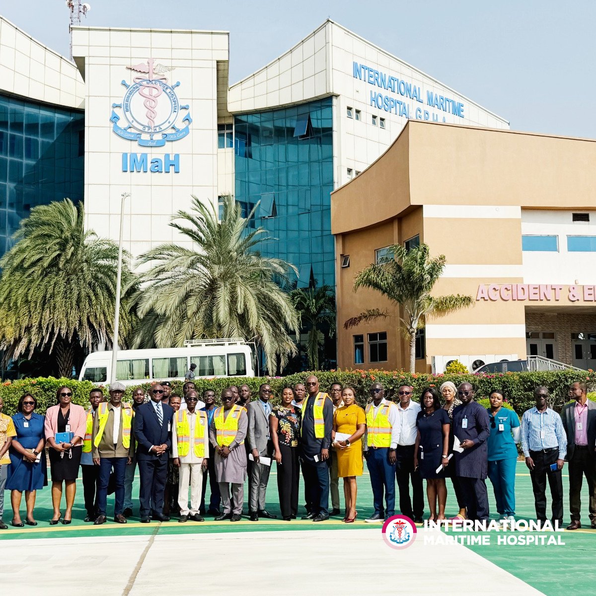 IMaHGhana's tweet photo. The Governing Board of the Ghana Ports and Harbours Authority (GPHA), led by its Chairman, Hon. Johnson Asiedu Nketiah, on Wednesday, 21st January 2026 paid a working visit to the International Maritime Hospital (IMaH), Tema.

#tophospitalsinghana #tophospitalsintema https://t.co/4ym5XK9WiI