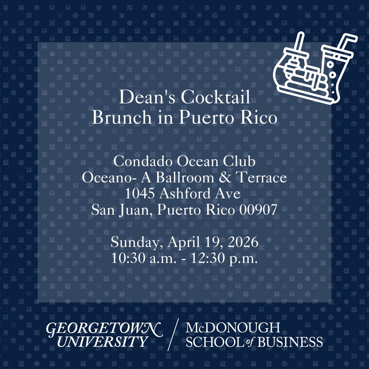 Georgetown McDonough Alumni tweet media