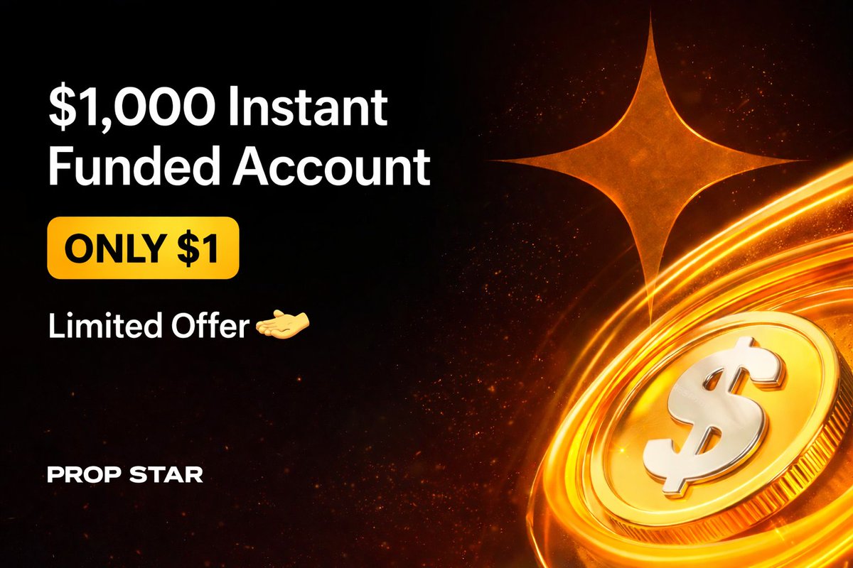 💼 $1,000 Instant Funded Account
💵 Price: Only $1
✅ Instant Funding
✅ Payout on Demand
✅ No Hassle, No Delays
⏳ Limited-Time Offer — Secure Your Account Now!
👉Links 🔗
affiliates.prop-star.ai/click?campaign…