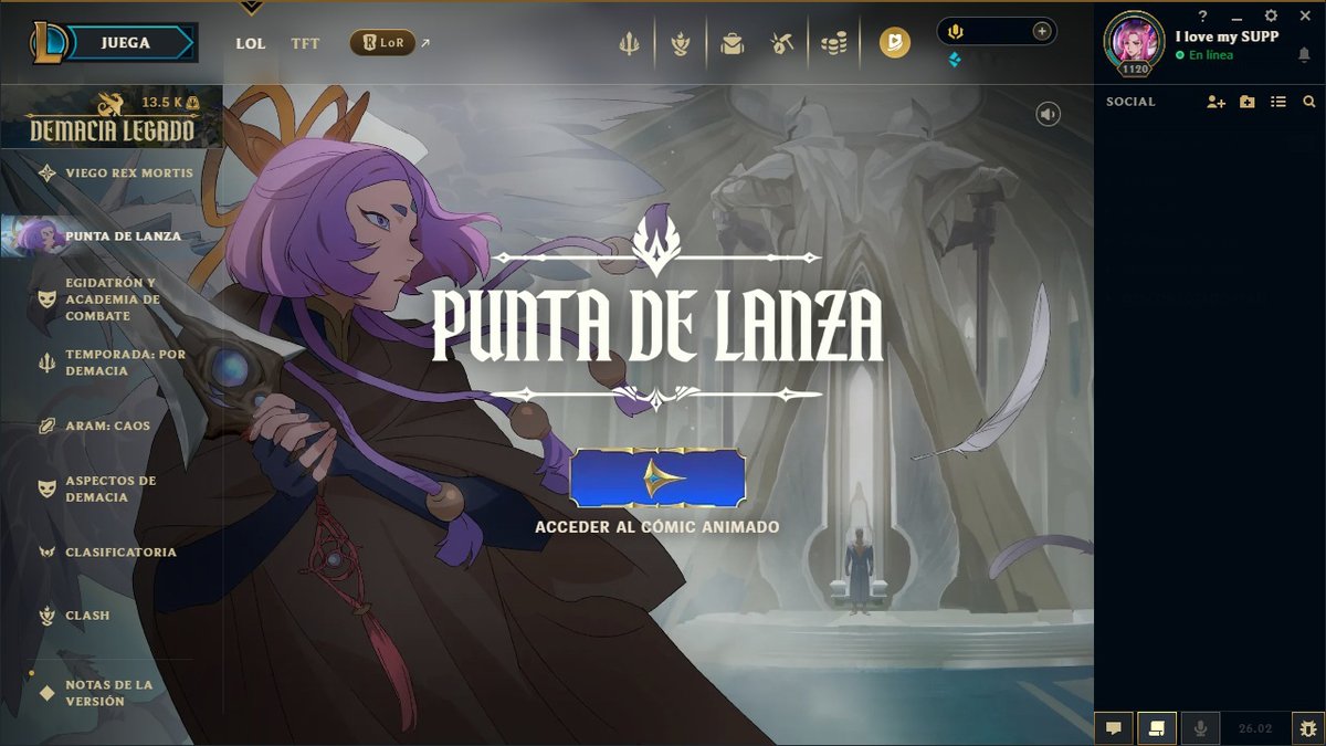 ilovemysupp's tweet image. Ya se encuentran disponibles en el cliente:
• Aspecto enaltecido Viego Rex Mortis
• Aspectos Egidatrón y Academia de Combate
• Cómic animado: Punta de Lanza
• URFAR

#LeagueOfLegends