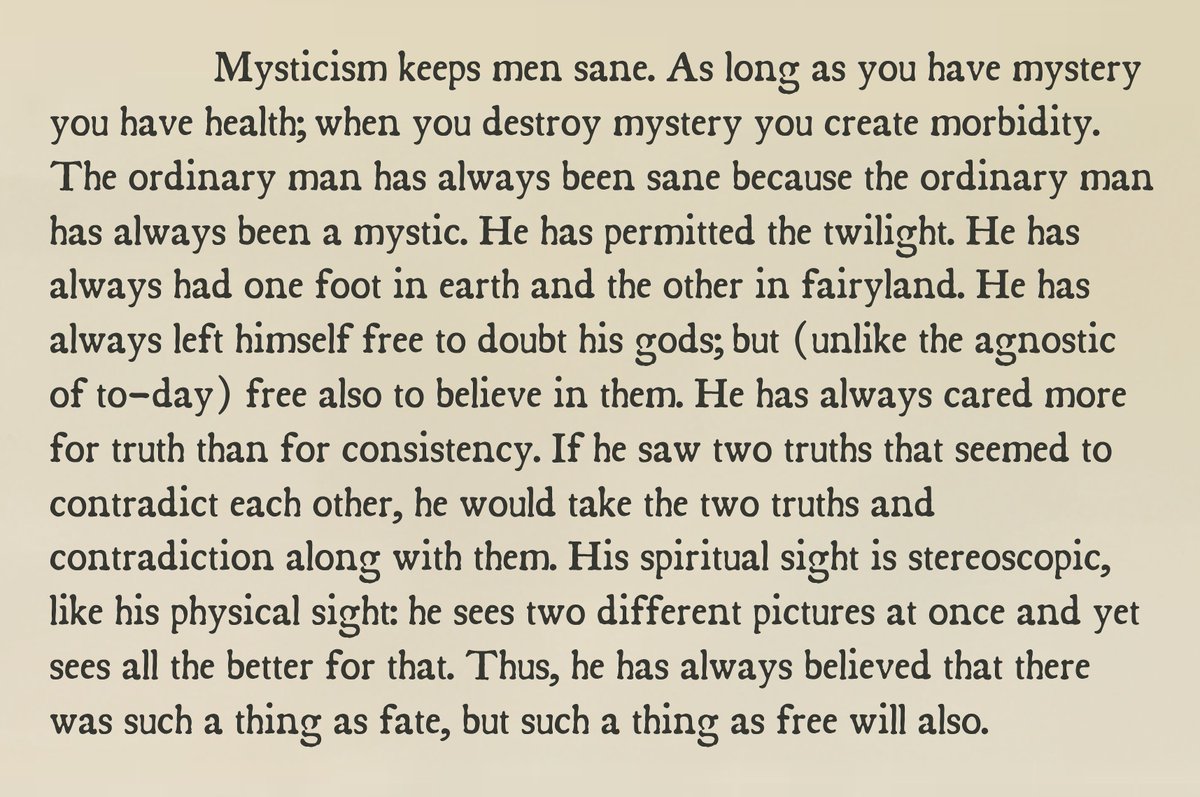 G.K. Chesterton on mysticism