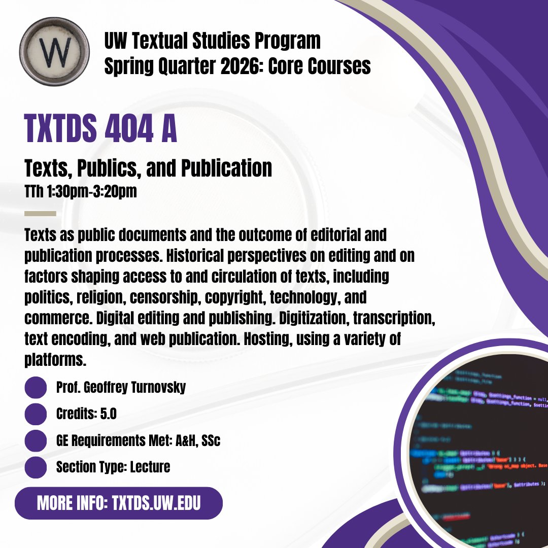 Textual Studies @ UW tweet media