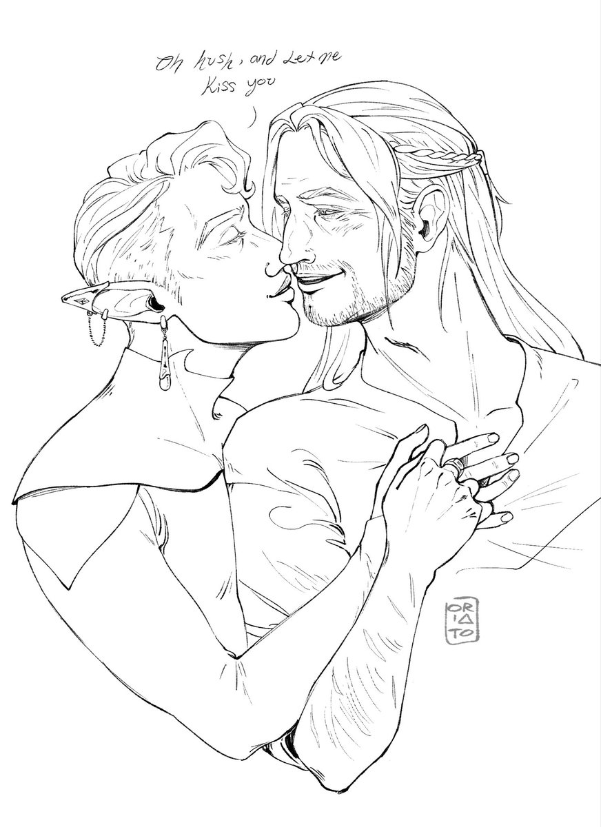 Here's a #shadowgast kiss for you all as a thank you for the bday wishes 🧡💜