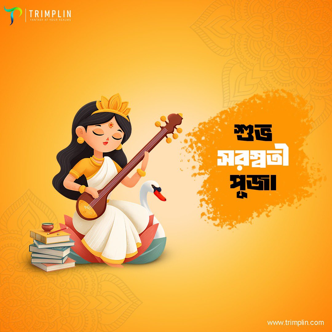 TrimplinG's tweet photo. May the soft notes of the Veena awaken your soul and the glow of knowledge light your path.

#SaraswatiPuja #BasantPanchami #GoddessOfWisdom #Basant #BasantPanchami2026 https://t.co/pmmPfmKufX