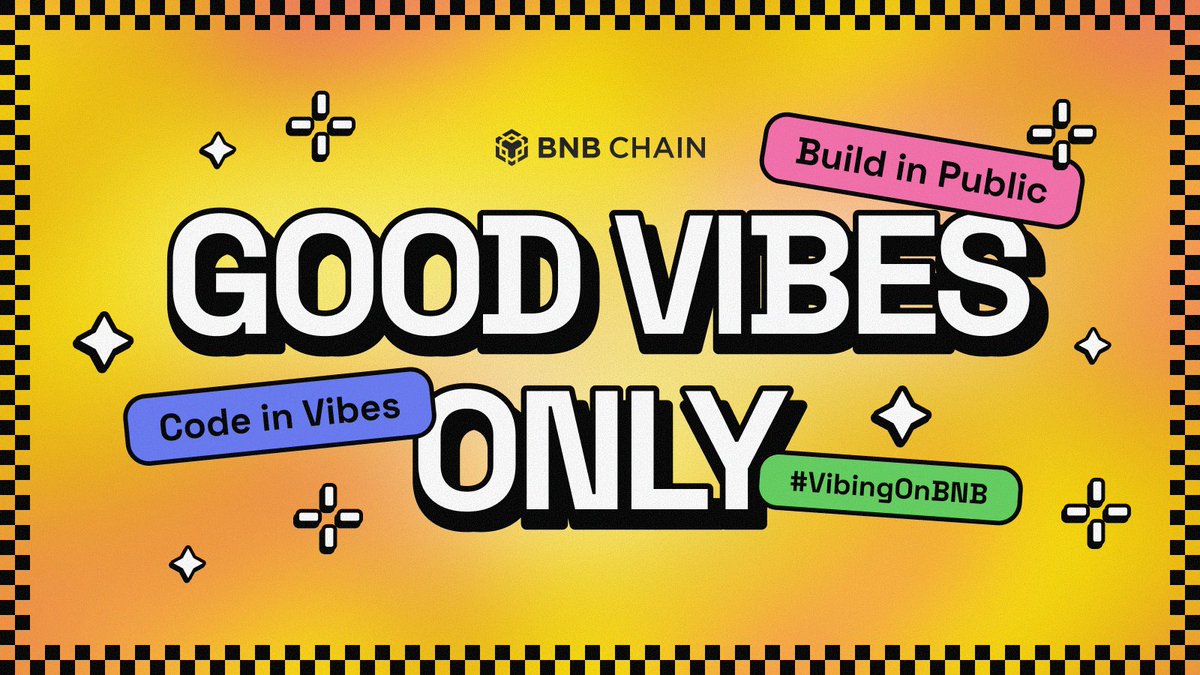 🚀 Good Vibes Only Hackathon by BNB Chain

An online build-in-public hackathon where developers create, ship, and share projects using AI &amp; Web3. Open to all skill levels with exciting tracks and rewards.

🔗 Details &amp; Registration:
apnacoding.site/hackathons/goo…
