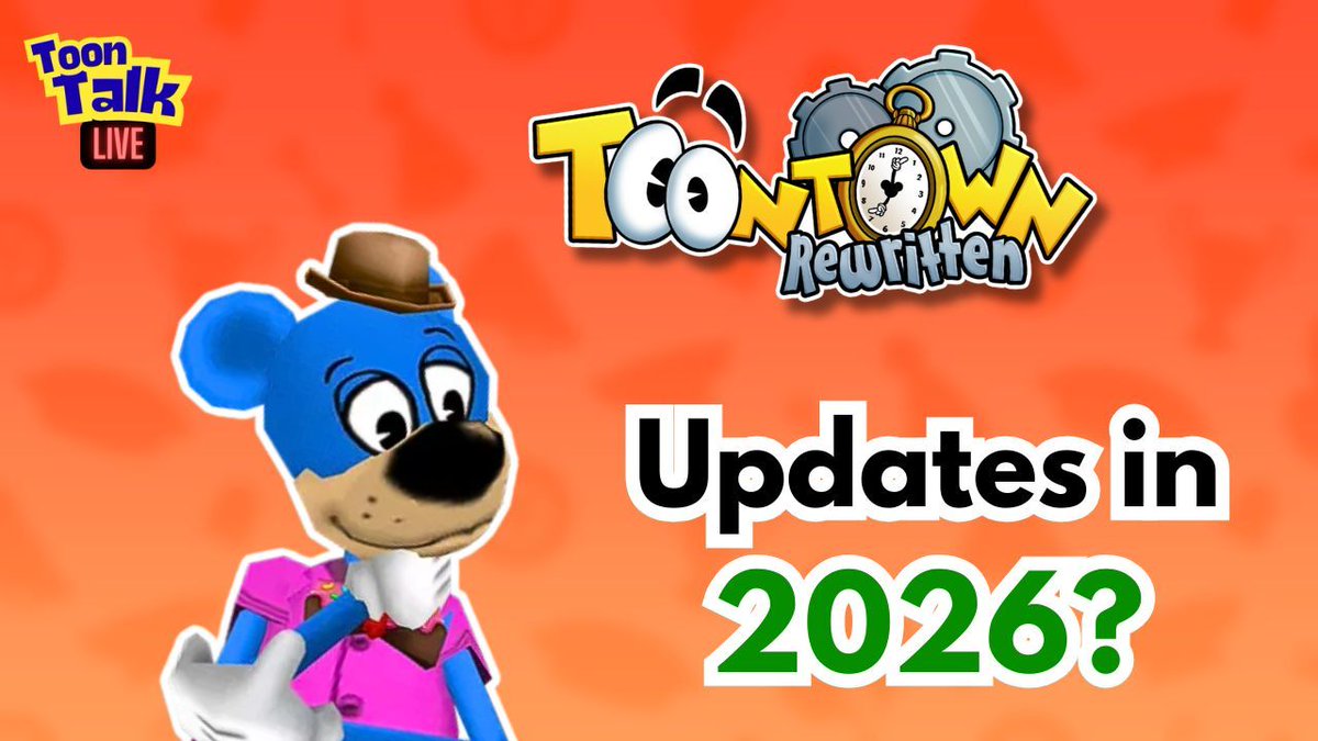 PandaPhilPlays's tweet photo. 🎉  NEW YOUTUBE VIDEO 🎉 

This month's Toon Talk Live explores what Toontown players might see in 2026. 

Check it out, and let me know your thoughts! 

https://t.co/KBDrOE53Lt https://t.co/yvyPNmrZPD