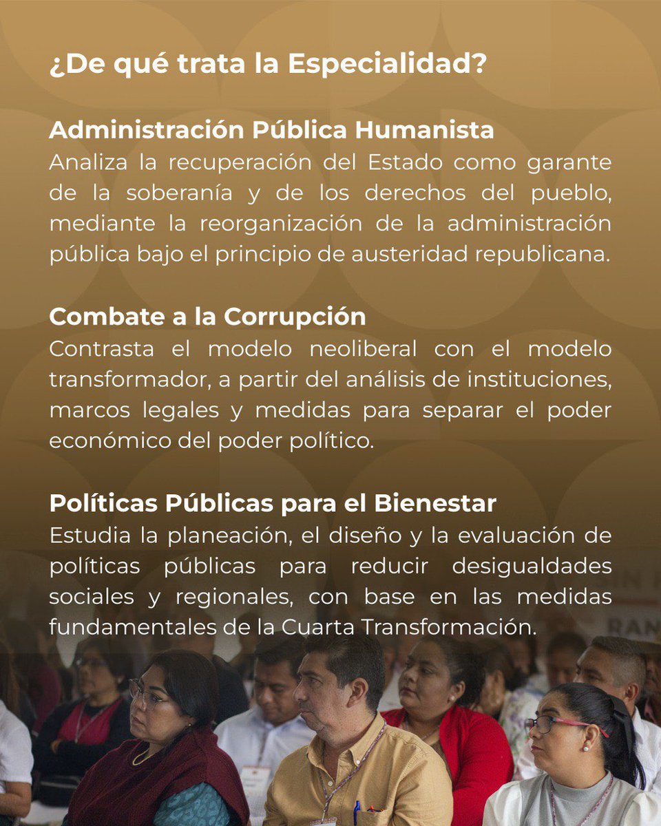 Especialidad en Servicio Popular 

La transformación no se sostiene sola: hay que formarnos para cuidarla y no olvidar nunca para quién es el poder.

Por eso, si cursaste nuestro Diplomado de Inducción al Servicio Popular, el INFP te convoca a ser parte de la generación 2026 de