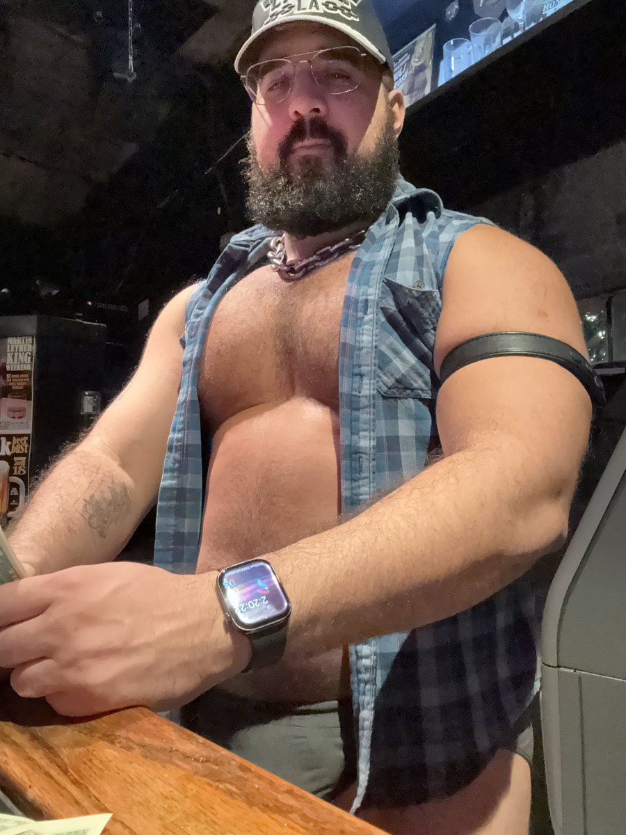 Closing up the local gay leather bar.