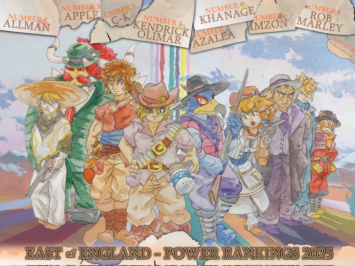 ImzonFGC's tweet image. Hello, all! I am pleased to finally announce the East of England Power Ranking for 2024-2025!

Ranking period was 30th June 2024 to 14th June 2025.

Artwork is by @Fanatanata, and the players and their Twitter tags are in the thread below: