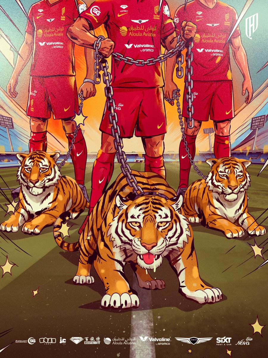 قـدام الفرسـان .. أنت "الفريسة"  ⛓️🐅​

#القادسية_الاتحاد | #دوري_روشن_السعودي