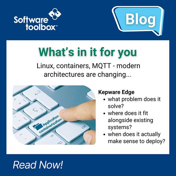 Linux, containers, MQTT - modern architectures are changing where connectivity runs... Our latest 📰 blog provides a practical overview &amp; real-world scenarios to help you decide if Kepware Edge fits your environment.
👉 bit.ly/4qYpgXo

#OTIT #Linux #MQTT #IIoT #Kepware