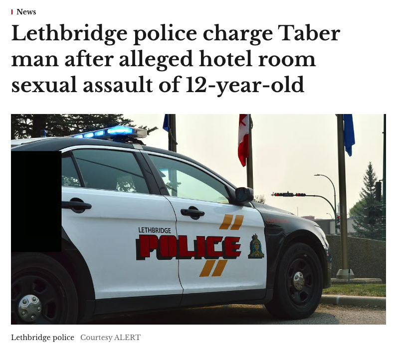 WiretapMediaCa's tweet image. Lethbridge Police discovered Yuvraaz Singh, 22, with six underage children, between the ages of 12 and 14 years old, in a hotel room.