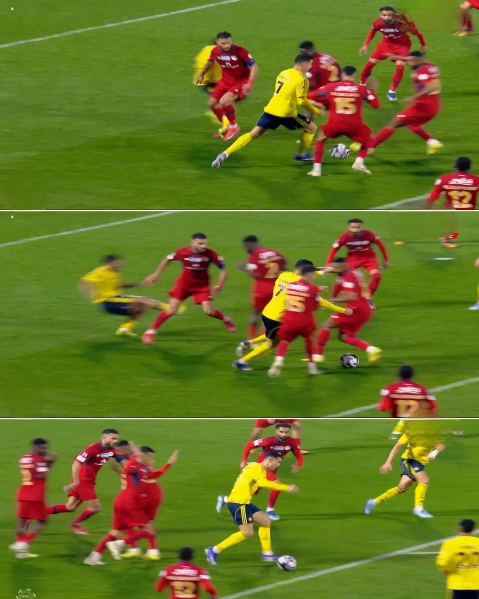 TeamCRonaldo's tweet image. 40 yrs old Cristiano Ronaldo really dribbled past 5 players  last night. 🥶