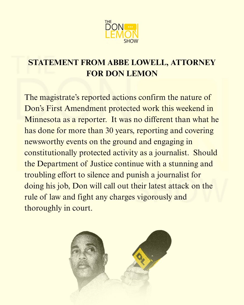 DonLemonClips's tweet image. Don Lemon's Statement 🇺🇸🧑‍⚖️