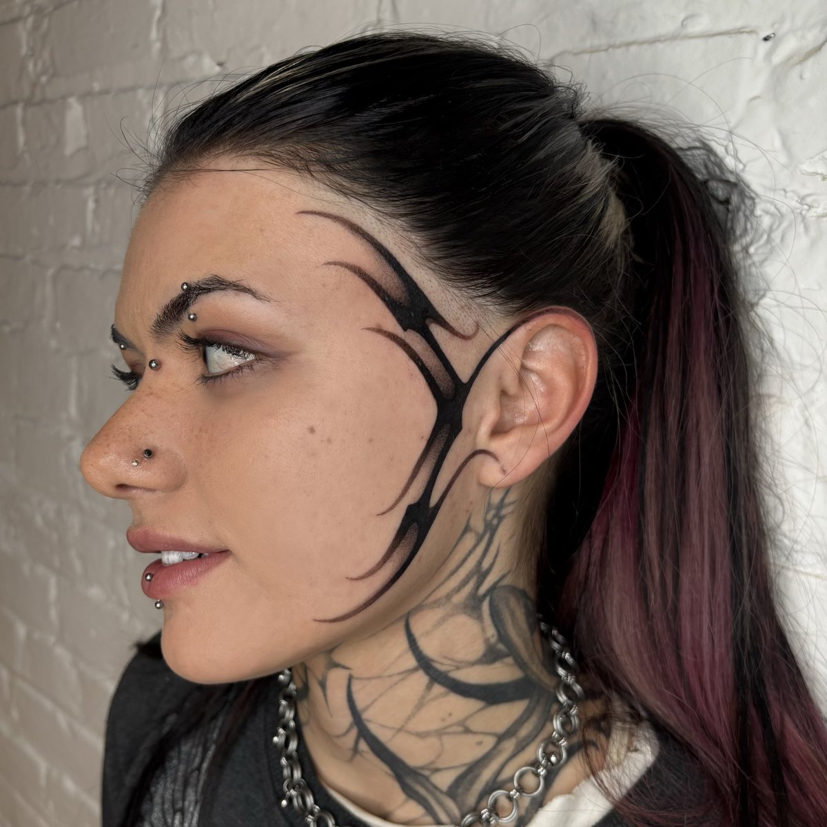 another pic of the face tat i did bc oomf is serving face here