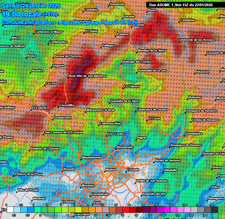 MeteoExplora's tweet image. Las previsiones se están cumpliendo y la #nieve  ya hace acto de presencia en numerosos puntos, incluso a cotas más bajas de lo previsto para hoy.
Entre mañana y el sábado seguiremos atentos por si vuelve a verse nieve en Madrid capital.❄️
#nieve #Madrid #Enero2026