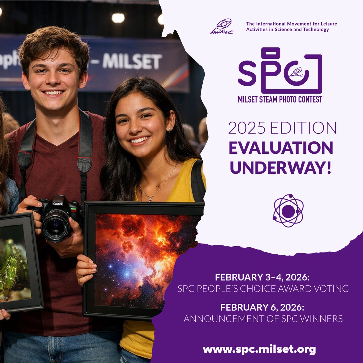 ✨ Lights On, Jury Ready! SPC 2025 Evaluation is Underway! ✨

Our jury is currently reviewing inspiring submissions from young STEAM talents around the world 🌍🔬🎨 Each photo tells a powerful story of science, creativity, and innovation!