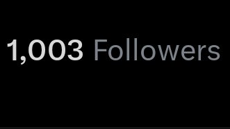 1,000 followers let´s go!

I´ve been disappeared for a couple months due to work but I promise to post more often!

Let´s keep growing! 🫡
