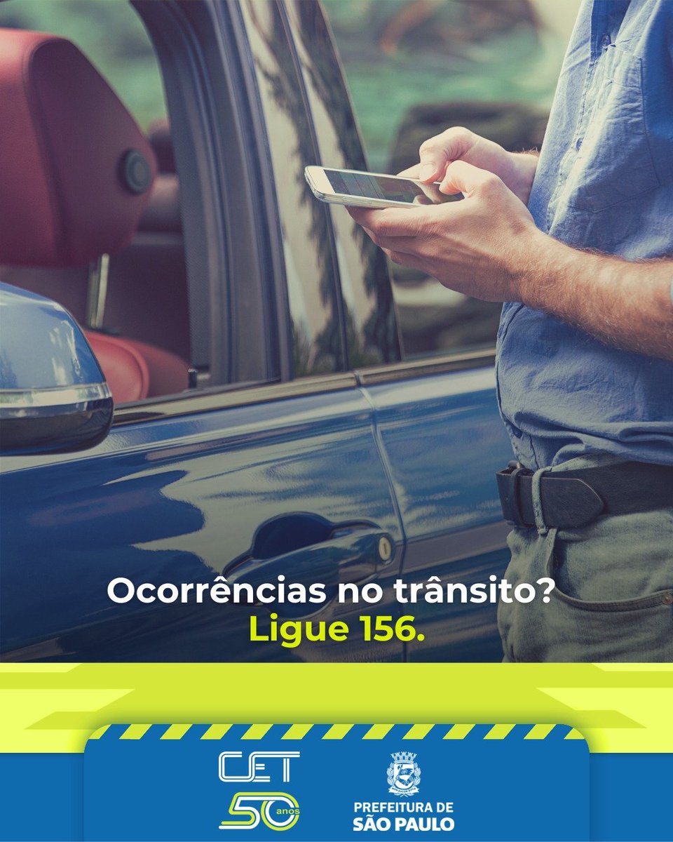 CETSP_'s tweet photo. Ligue 156 e acione os serviços da Prefeitura de São Paulo. 
#CETSP #PrefeituraSP #SP156 #EmergênciaNoTrânsito https://t.co/rg2bHmGFjD