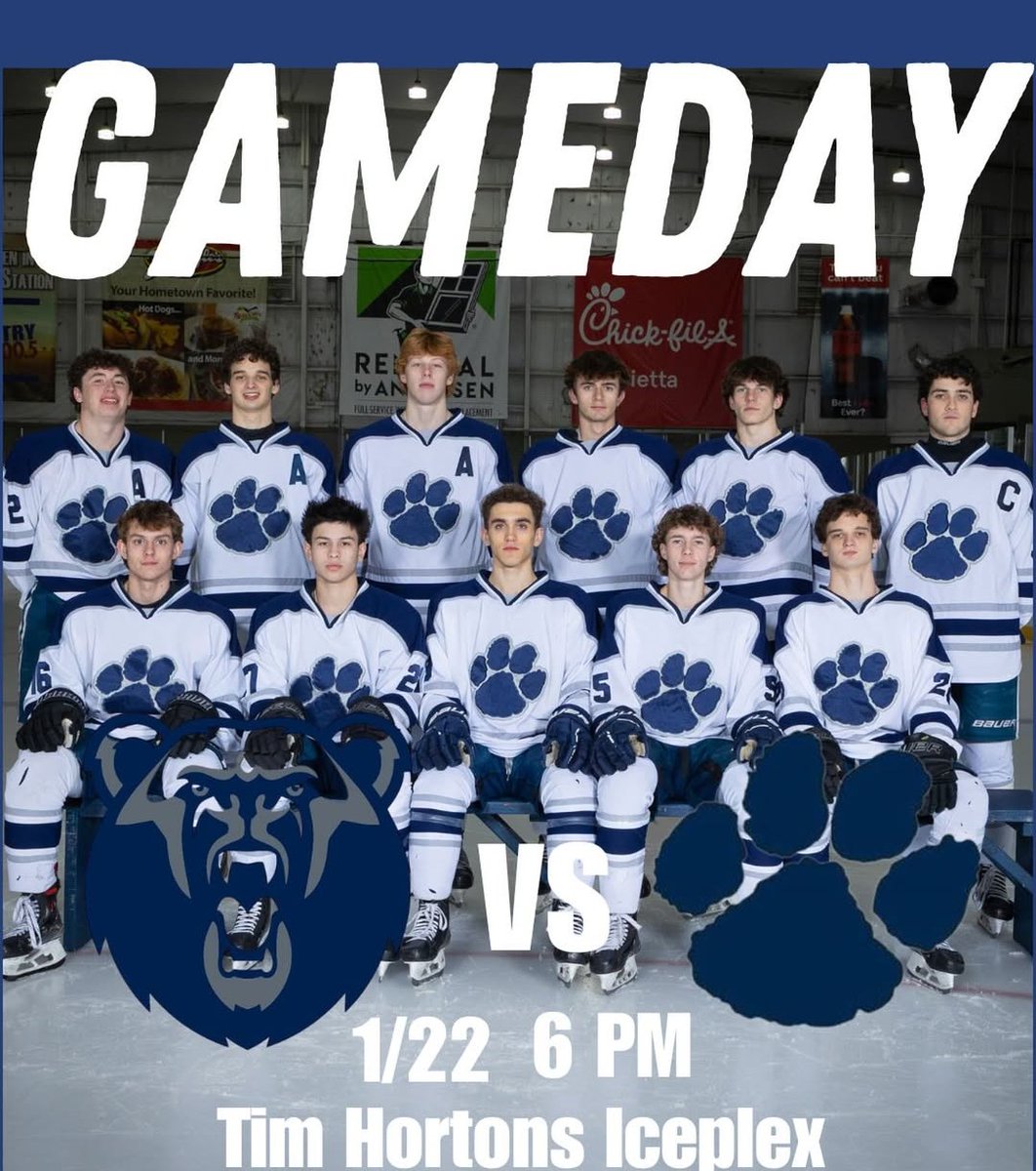 HockeyPittsford's tweet photo. Seniors night! Come celebrate our 11 seniors against @BrightonBarons at 6 PM! #RollPitt #Family https://t.co/pGbD93zAzD