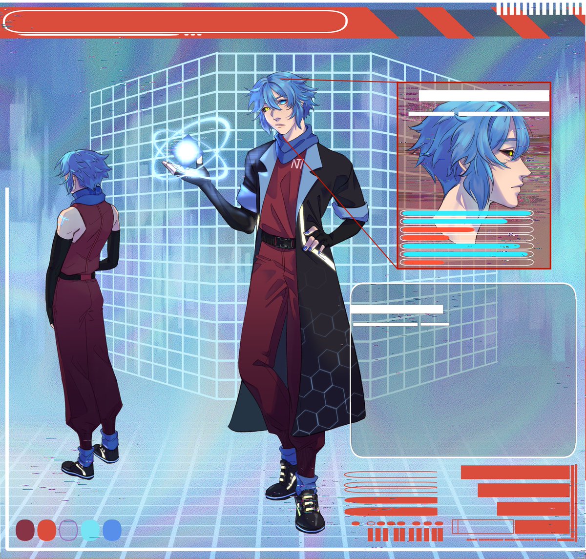 caromellatte_'s tweet photo. [COMMISSION] Vtuber character sheet for @Novatron_5000 

#artcommission #vtuber #charactersheet https://t.co/K7S0kedPMZ