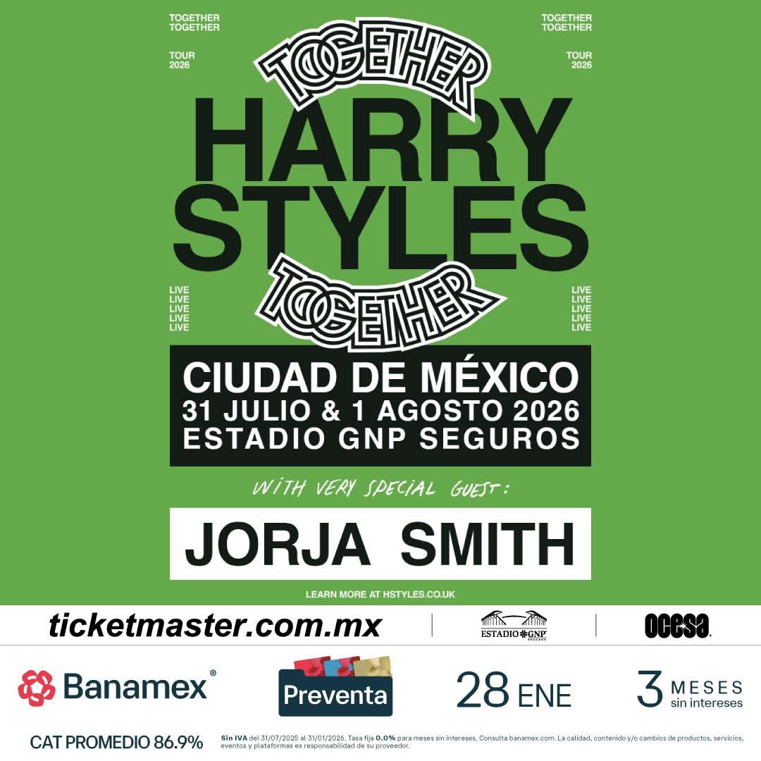 #CDMX 

🎤 <a href="/Harry_Styles/">Harry Styles.</a> en #MÉXICO 🇲🇽
📆 31 de Julio y 1 de Agosto 
📍 <a href="/EstadioGNP/">Estadio GNP</a>

🎫 Preventa Exclusiva #Banamex 28 de Enero en ticketmaster.com.mx
