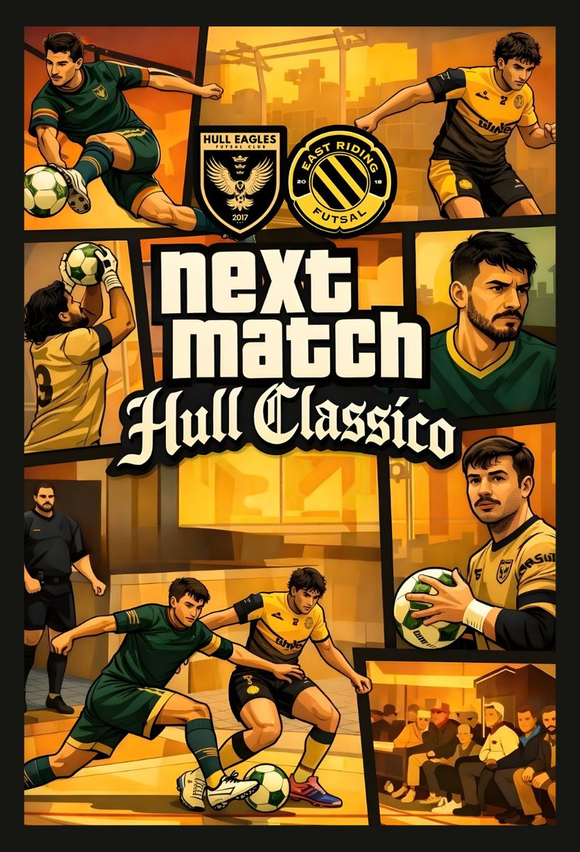 Next match vs East Riding 🔥
Last time was a great contest and we’re expecting another exciting game.
Can’t wait to see our supporters back again — the best fans in the world.
🦅💚