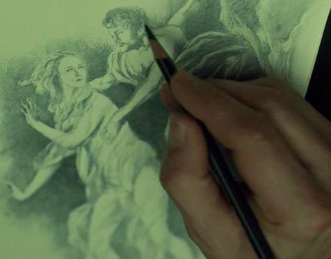 hannithecani3's tweet photo. I just think it’s really funny that Hannibal canonically draws fan art of his two situationships https://t.co/UWgBO03lod