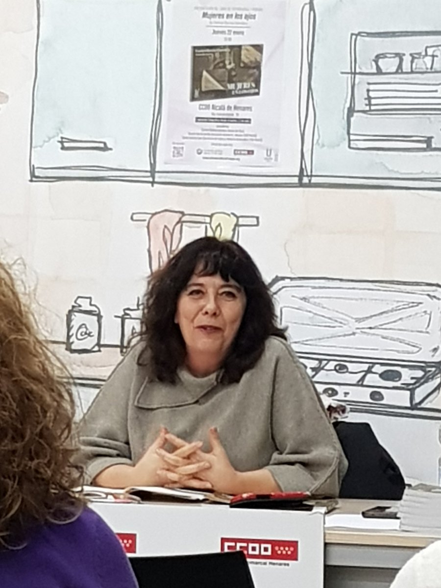 XirguCCOO's tweet photo. 📚 Una tarde estupenda en la presentacion del libro
 MUJERES EN LOS OJOS 
de Carmen Barrios 
Con la participación de asistentes en la lectura de poemas
Organizado por @ateneocult1mayo https://t.co/cUBCGUKrQ6