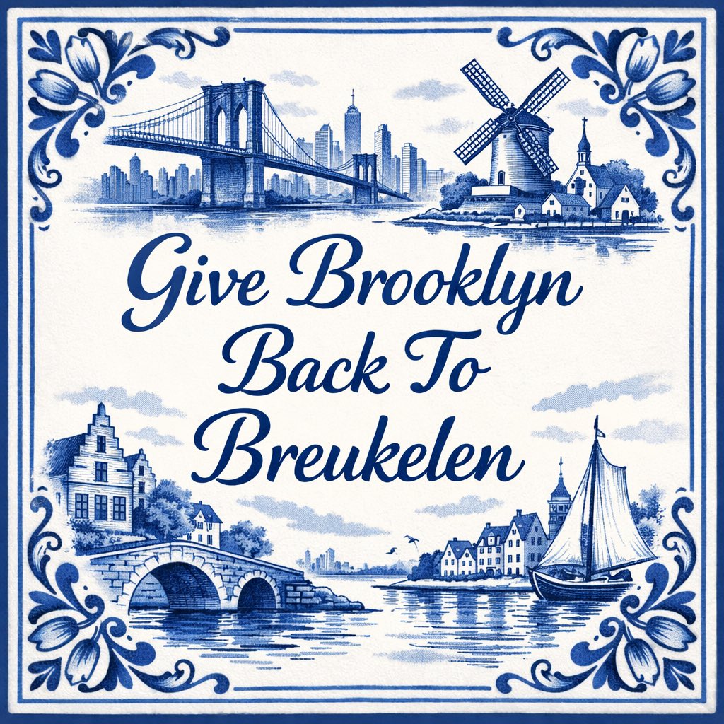 Considering the current global political climate, The Netherlands is reclaiming Brooklyn and restoring its original name, Breukelen.
After 380 years, we’ve decided maybe America isn’t ready for this level of responsibility.