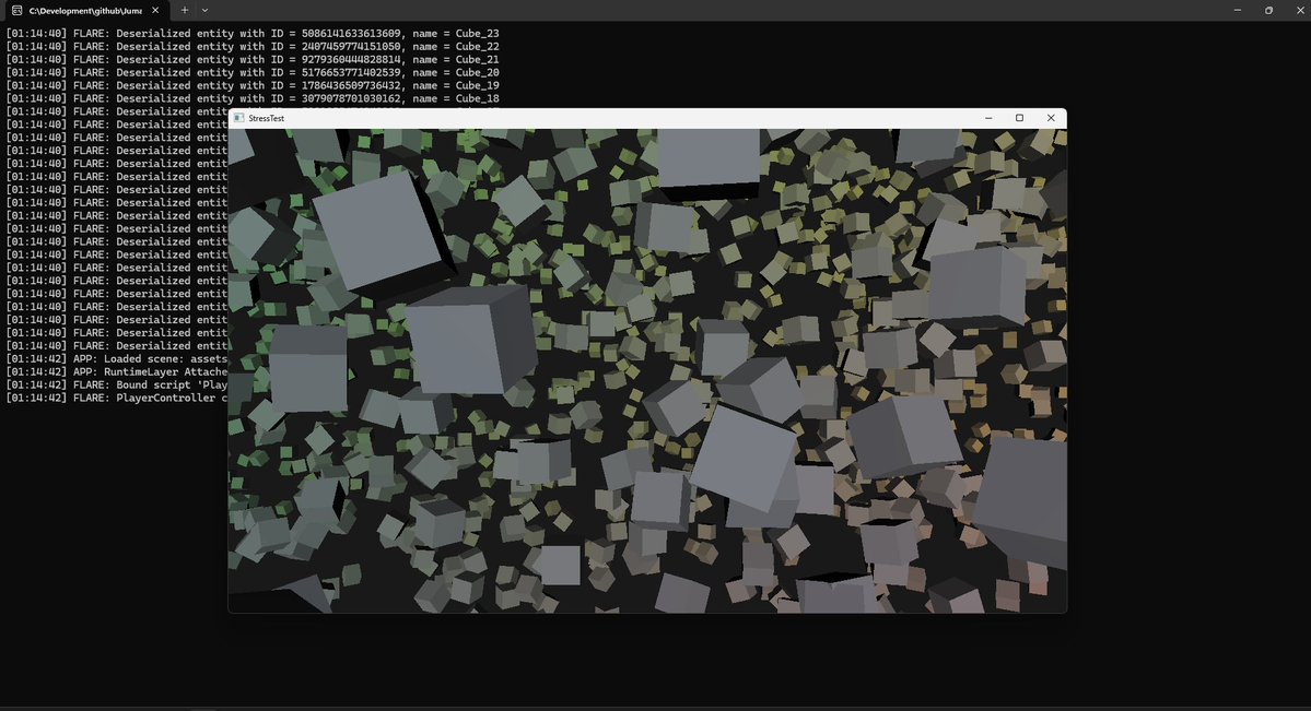 Jumail786's tweet photo. I'm building a C++ game engine from the ground up!

To make truly handcrafted games, we wanted to build the foundation ourselves. A long road of learning ahead, but I’m excited to get started. Thanks for following along! ✨

#IndieDev #Cpp #EngineDev #StudioLife
#gamedevs https://t.co/I8rda9CZqe
