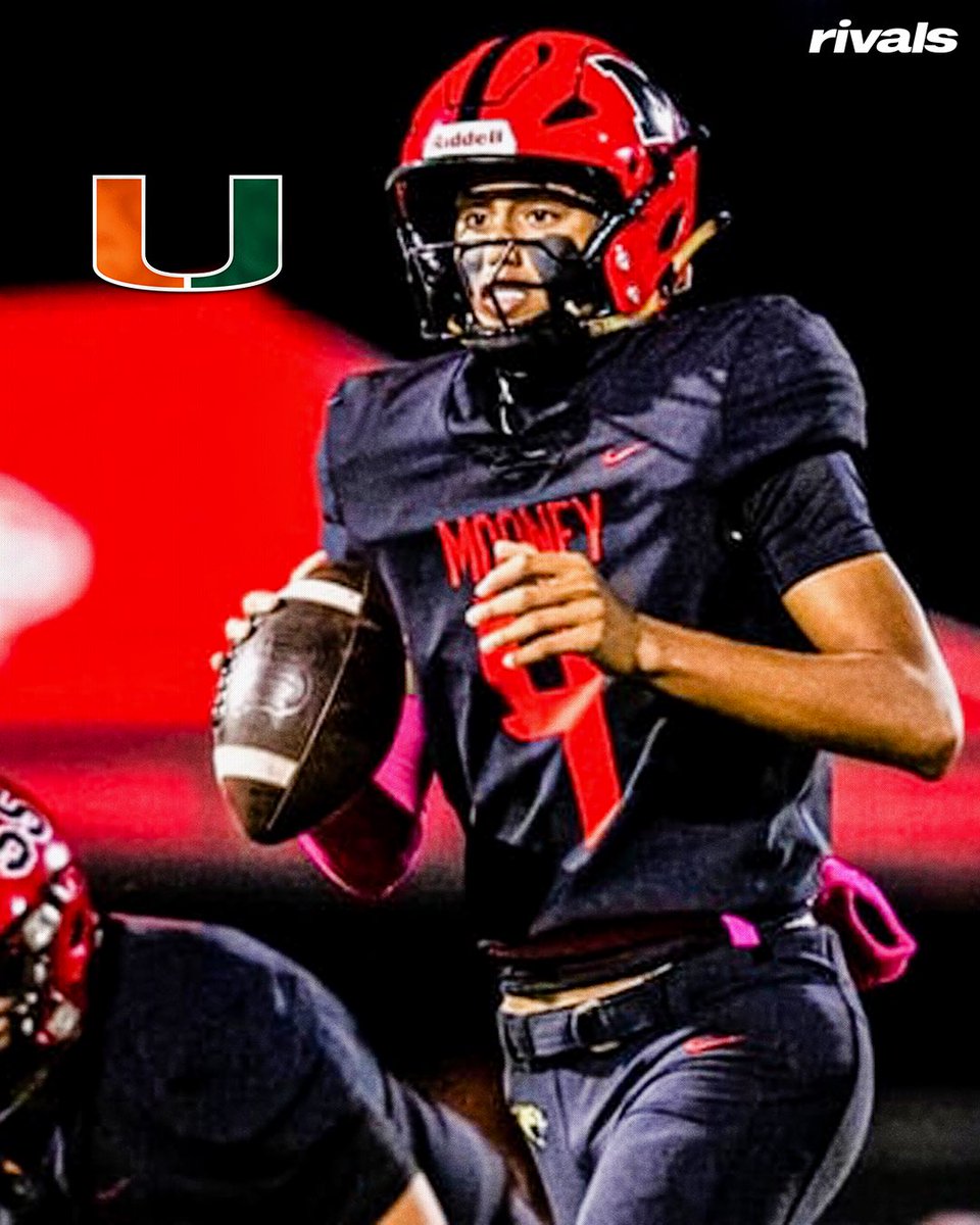 Rivals's tweet image. Miami is a favorite for 2027 QB Davin Davidson🙌

Rivals’ @SWiltfong_ has the latest…

Read: on3.com/rivals/news/mi…
